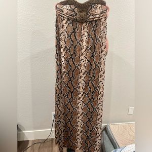 2B Bebe Snake Print Maxi Dress NWT